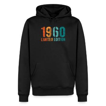 Edition Limitée Vintage 1960 Retro Vintage - Sweat à capuche Premium bio Homme - noir - Devant - Nico (187cm)