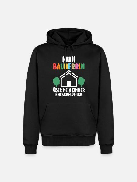 Bauherrin - Männer Premium Bio Hoodie - Schwarz