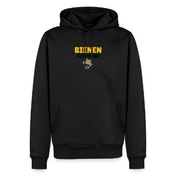 Bienenflüsterer - Männer Premium Bio Hoodie - Schwarz - Vorne - Nico (187cm)