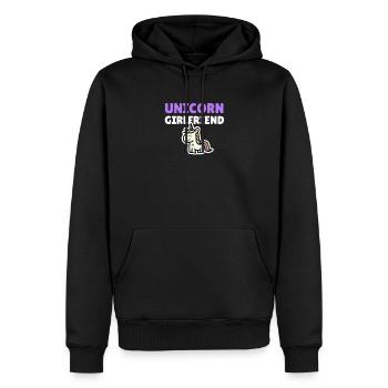 Unicorn Girlfriend - Männer Premium Bio Hoodie - Schwarz - Vorne - Nico (187cm)