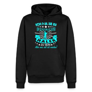 Maler und Lackierer / Maler & Lackierer - Männer Premium Bio Hoodie - Schwarz - Vorne - Nico (187cm)