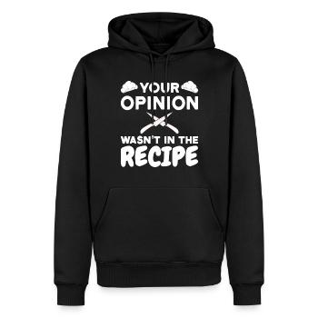 chefkoch koch kochen spruch - Männer Premium Bio Hoodie - Schwarz - Vorne - Nico (187cm)