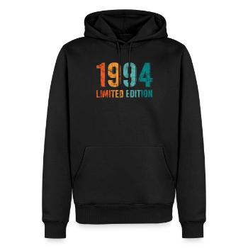 Edition Limitée Vintage 1994 Retro Design - Sweat à capuche Premium bio Homme - noir - Devant - Nico (187cm)