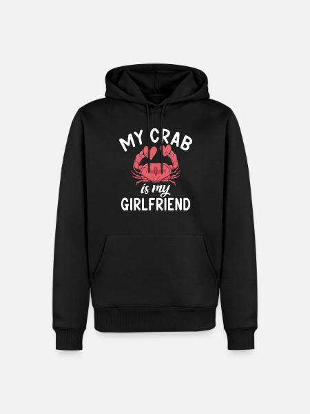 Crab Lover Gifts - Men’s Premium Organic Hoodie - black