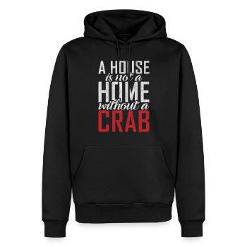 Cadeaux Crab Lover - Sweat à capuche Premium bio Homme - noir - Devant - Nico (187cm)