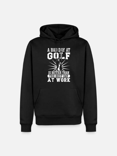 Perfect Golfing Design - Men’s Premium Organic Hoodie - black