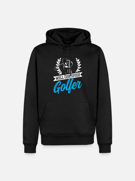Perfect Golfing Design - Men’s Premium Organic Hoodie - black