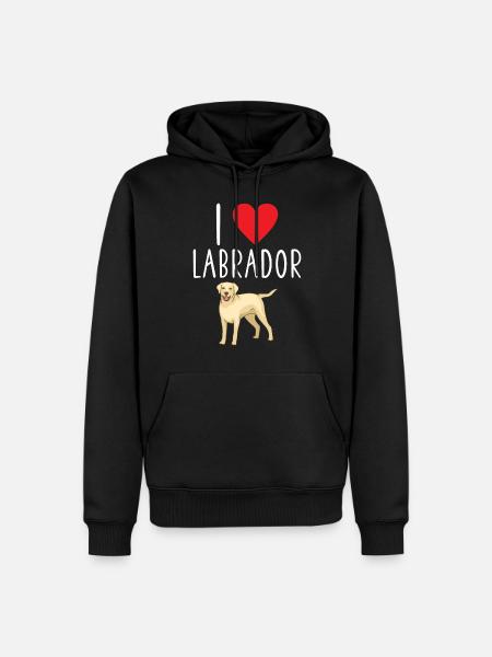 Labrador Lover Gifts - Men’s Premium Organic Hoodie - black