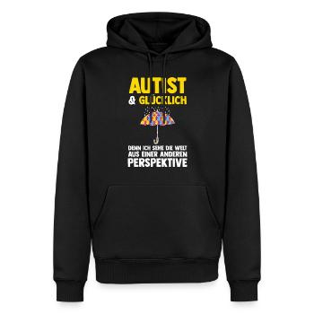 Autismus Autist Autisten - Männer Premium Bio Hoodie - Schwarz - Vorne - Nico (187cm)