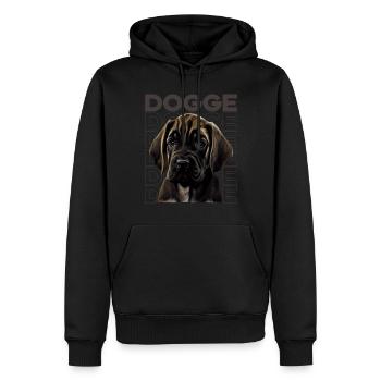 Dogge Doggen Hund Hunde Deutsche Dogge - Männer Premium Bio Hoodie - Schwarz - Vorne - Nico (187cm)