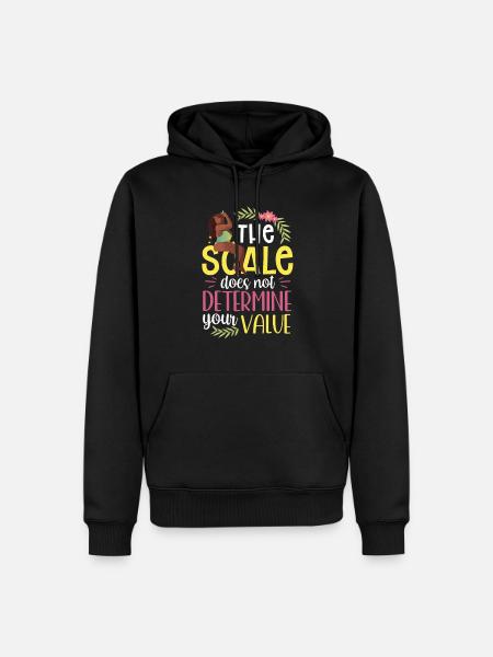 Libra doesn't determine your value Body shaming - Men’s Premium Organic Hoodie - black