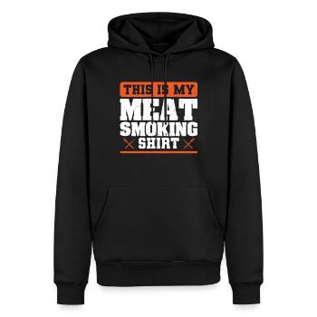 Grillen Papa Grillmeister Steak Bratwurst - Männer Premium Bio Hoodie - Schwarz - Vorne - Nico (187cm)
