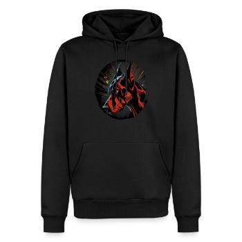 Doberman Dobermans Chien Chiens chiot Doberman - Sweat à capuche Premium bio Homme - noir - Devant - Nico (187cm)