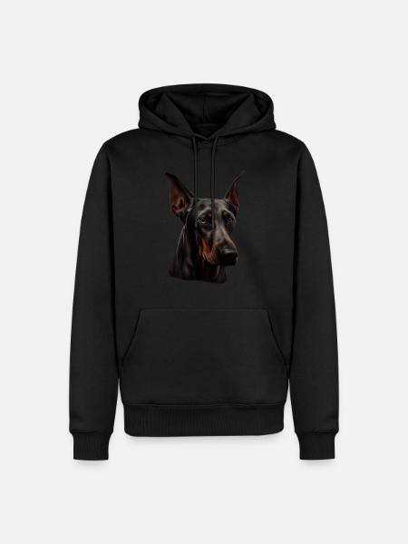 Doberman Dobermans Dog Dogs Puppy Doberman - Men’s Premium Organic Hoodie - black