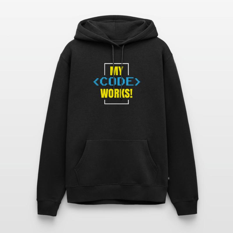 Mein Code Funktioniert Programmieren Coding Coder Männer Premium Bio Hoodie