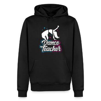 Professeur de danse Cours de danse École de danse Professeur de danse - Sweat à capuche Premium bio Homme - noir - Devant - Nico (187cm)