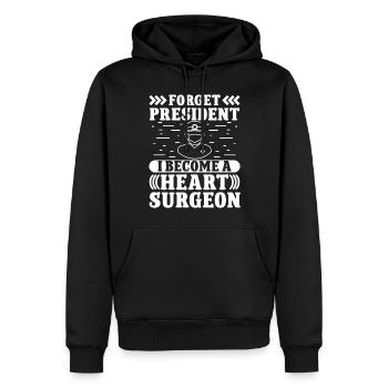Cardiac Surgeon Become A Heart Surgeon Cardiac Surgery - Men’s Premium Organic Hoodie - black - Front - Nico (187cm)