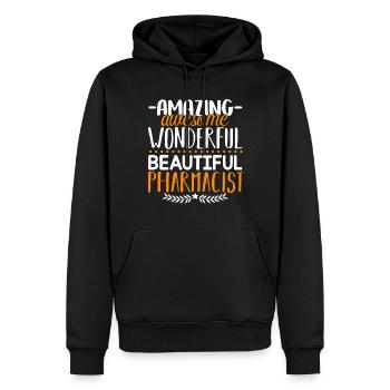 Pharmacist Beautiful Pharmacist - Men’s Premium Organic Hoodie - black - Front - Nico (187cm)