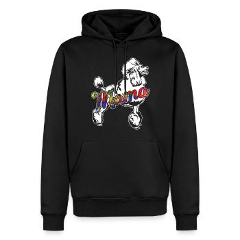 Poodle Poodle Mama - Men’s Premium Organic Hoodie - black - Front - Nico (187cm)
