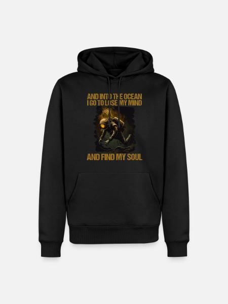 Diving Diver Diver - Men’s Premium Organic Hoodie - black