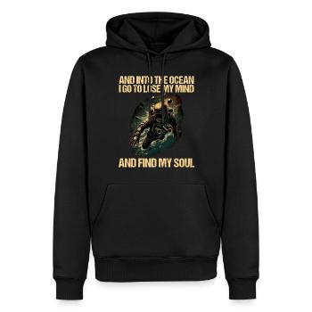 Tauchen Taucher Taucherin - Männer Premium Bio Hoodie - Schwarz - Vorne - Nico (187cm)