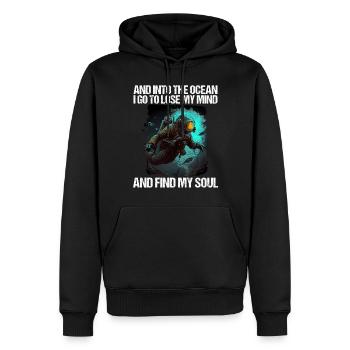 Tauchen Taucher Taucherin - Männer Premium Bio Hoodie - Schwarz - Vorne - Nico (187cm)