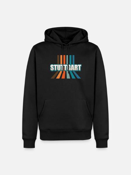 Stuttgartererin Stuttgarterer Stuttgarter - Männer Premium Bio Hoodie - Schwarz