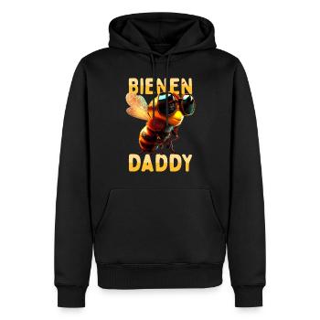 Bienen Daddy Honig Bienenzüchter Papa Vatertag Dad - Männer Premium Bio Hoodie - Schwarz - Vorne - Nico (187cm)
