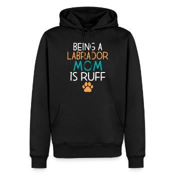 Cadeaux amoureux du Labrador - Sweat à capuche Premium bio Homme - noir - Devant - Nico (187cm)