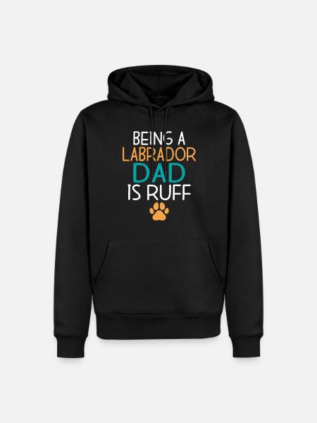 Labrador Lover Gifts - Men’s Premium Organic Hoodie - black