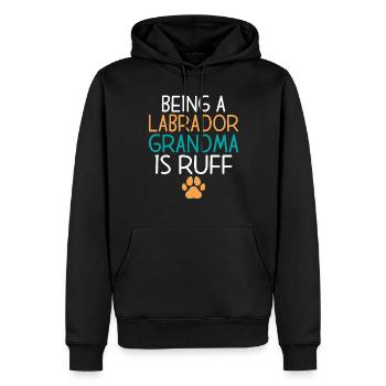 Cadeaux amoureux du Labrador - Sweat à capuche Premium bio Homme - noir - Devant - Nico (187cm)