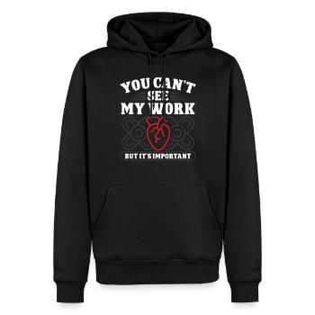 Cardiac Surgeon My Work Is Important Cardiac Surgery - Men’s Premium Organic Hoodie - black - Front - Nico (187cm)