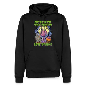 Lehrer Für Naturwissenschaften Halloween - Männer Premium Bio Hoodie - Schwarz - Vorne - Nico (187cm)