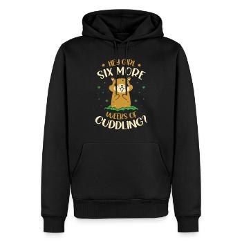 Murmeltier-liebhaber Kein Schatten-crew-tier-tier - Männer Premium Bio Hoodie - Schwarz - Vorne - Nico (187cm)