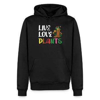 Perfect Plants for Women - Männer Premium Bio Hoodie - Schwarz - Vorne - Nico (187cm)