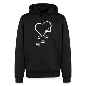 Chefs Design Chef's Hats In A Heart Chef Cook Chef - Männer Premium Bio Hoodie - Schwarz - Vorne - Nico (187cm)