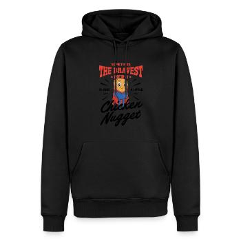Parfois, le héros le plus courageux n’est qu’un petit héros - Sweat à capuche Premium bio Homme - noir - Devant - Nico (187cm)