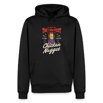 Parfois, le héros le plus courageux n’est qu’un petit héros - Sweat à capuche Premium bio Homme - noir - Devant - Nico (187cm)