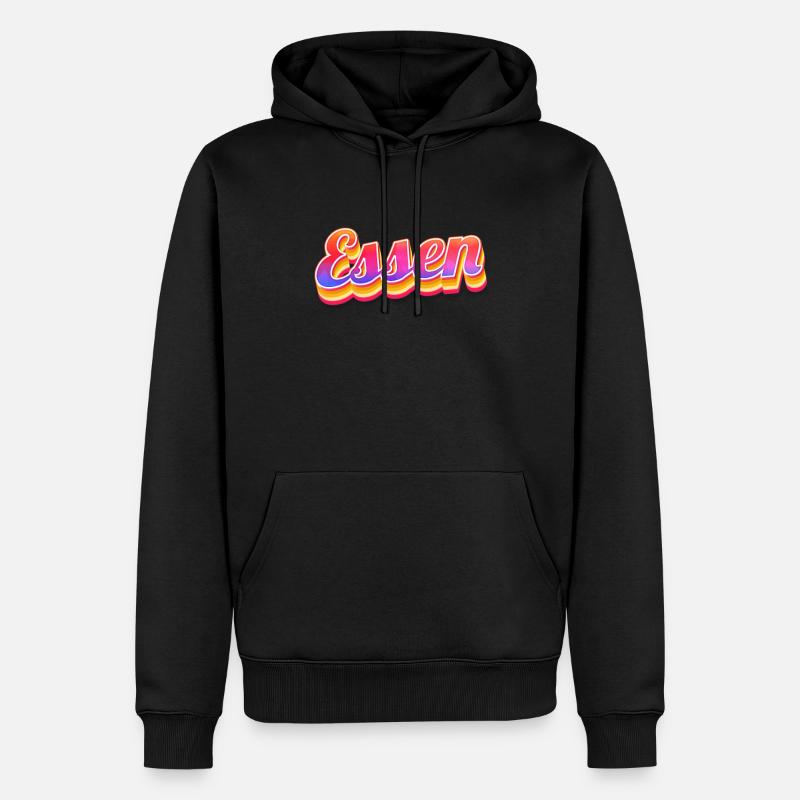Essenerin Essener Essen - Männer Premium Bio Hoodie - Schwarz