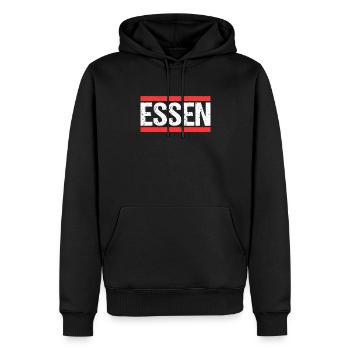 Essenerin Essener Essen - Männer Premium Bio Hoodie - Schwarz - Vorne - Nico (187cm)