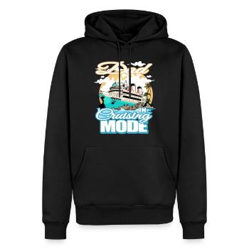 Papa Im Kreuzfahrtmodus Urlaubsbootsfahrt - Männer Premium Bio Hoodie - Schwarz - Vorne - Nico (187cm)