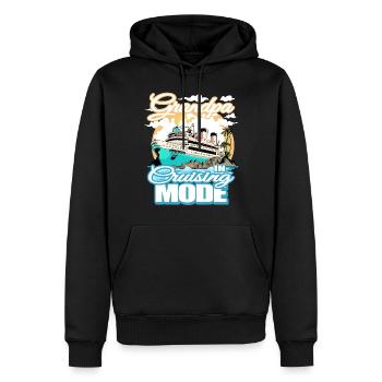 Opa Im Fahrmodus - Bootsfahrt - Männer Premium Bio Hoodie - Schwarz - Vorne - Nico (187cm)