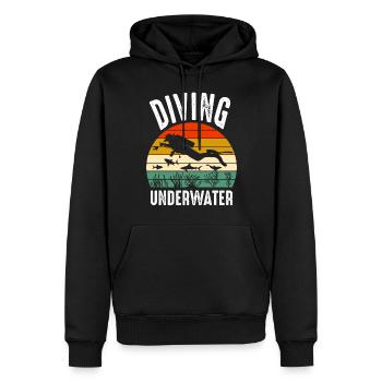 Diving underwater world Diver Taucher - Männer Premium Bio Hoodie - Schwarz - Vorne - Nico (187cm)