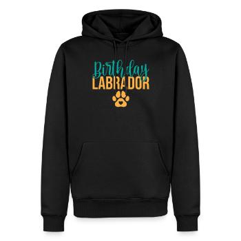 Cadeaux amoureux du Labrador - Sweat à capuche Premium bio Homme - noir - Devant - Nico (187cm)