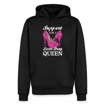 LGBTQ Unterstützen Sie Ihre lokale Drag Queen - Männer Premium Bio Hoodie - Schwarz - Vorne - Nico (187cm)