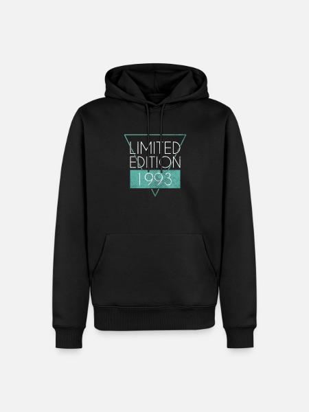 Édition limitée 1993 - Sweat à capuche Premium bio Homme - noir