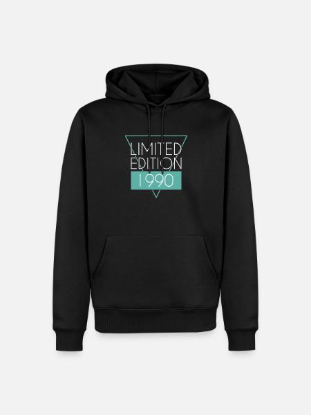 Limited Edition 1990 - Men’s Premium Organic Hoodie - black