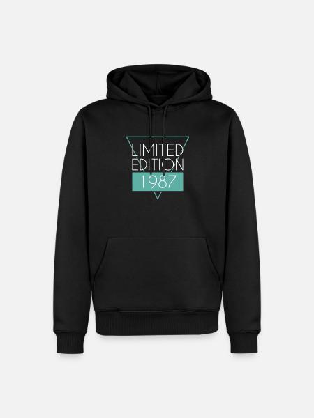 Limited Edition 1987 - Men’s Premium Organic Hoodie - black