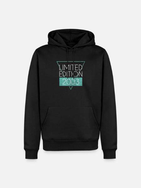 Édition limitée 2003 - Sweat à capuche Premium bio Homme - noir