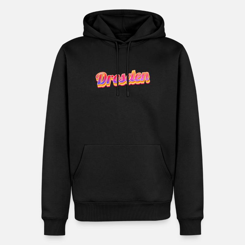 Dresdnerin Dresdner Dresde - Sweat à capuche Premium bio Homme - noir